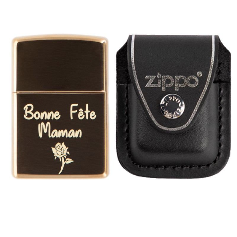 Briquet tempête ZIPPO en bois personnalisé par Gravure modèle BIKER