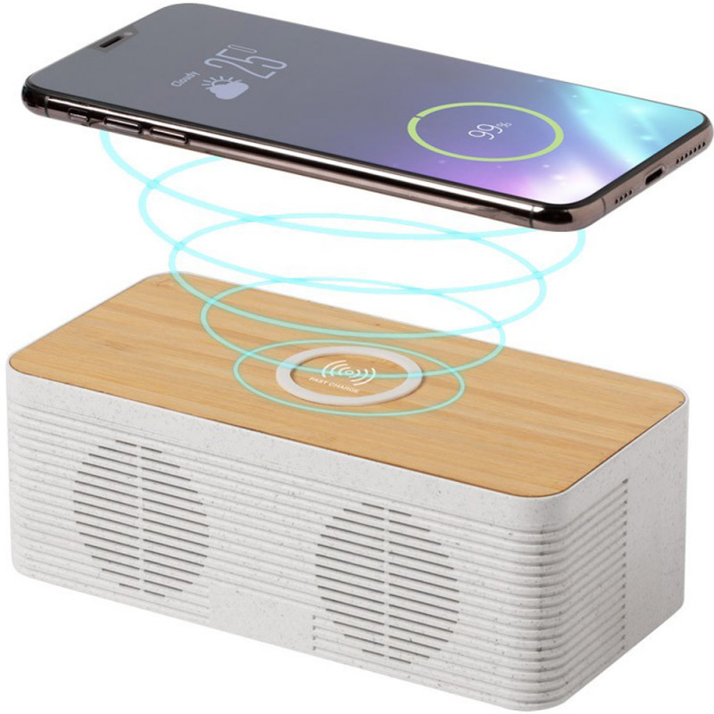 Cadeau high-tech : Enceinte Bluetooth chargeur induction charge