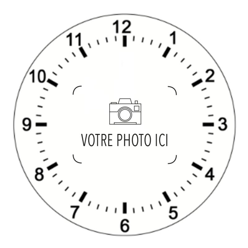 Votre horloge personnalisée, envoyez nous vos photos