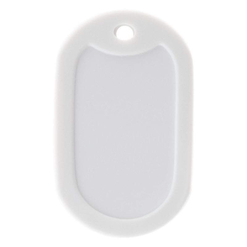 Protection dog tag blanc