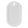 Protection dog tag blanc