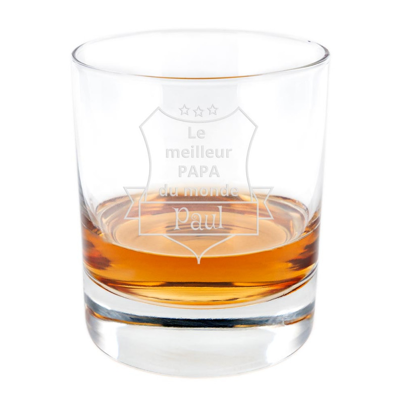 Verre à Whisky écusson à personnaliser