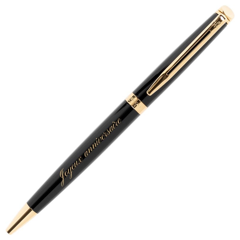 Stylo Waterman Hémisphère noir personnalisable