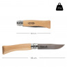 Taille du couteau Opinel 7