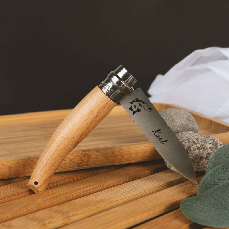 Couteau Jardin Opinel design nature personnalisé