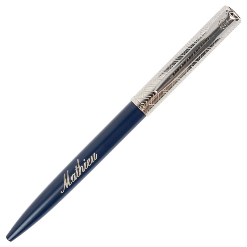 Stylo bille Waterman bleu Allure deluxe personnalisé