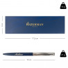 Dimension du stylo bille Waterman bleu Allure deluxe