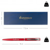 Taille du stylo bille Waterman Graduate rouge