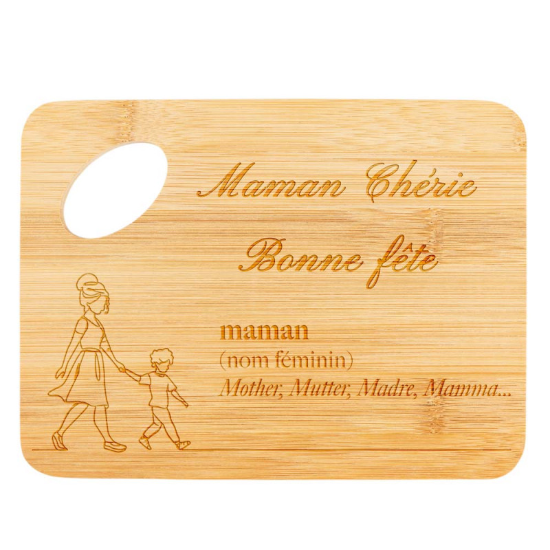 Petite planche de cuisine personnalisée pour maman