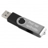 Clé USB noir twister personnalisable