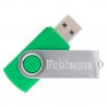 Gravure texte sur clé usb verte