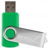 Clé USB twister vert unique avec texte gravé