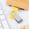 Clé USB twister 16Go jaune avec gravure