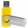 Clef USB 16Go jaune gravé