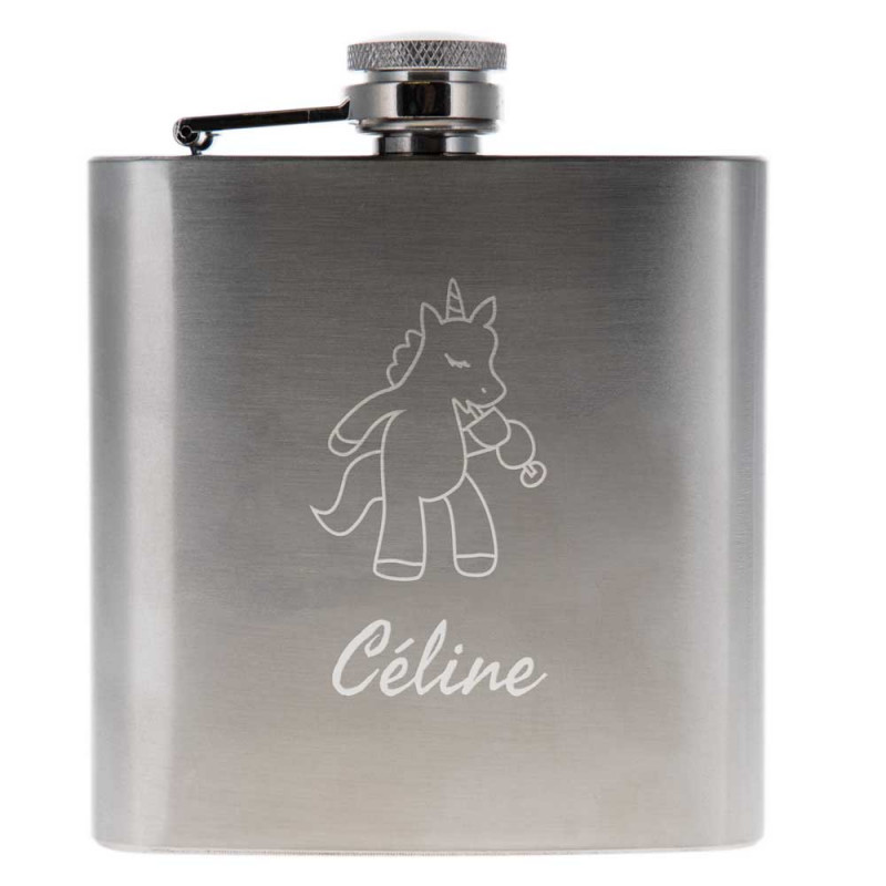 Flasque licorne personnalisable