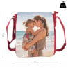 Taille du sac rouge en textile