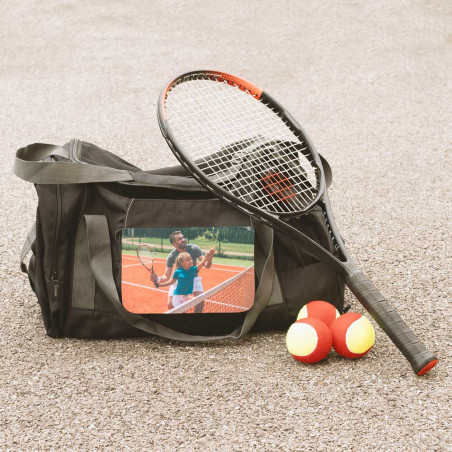 Grand sac de sport noir personnalisable