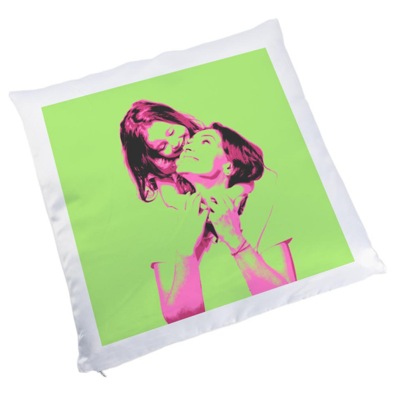 Housse coussin pop art photo