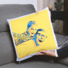 Housse coussin pop art photo personnalisée