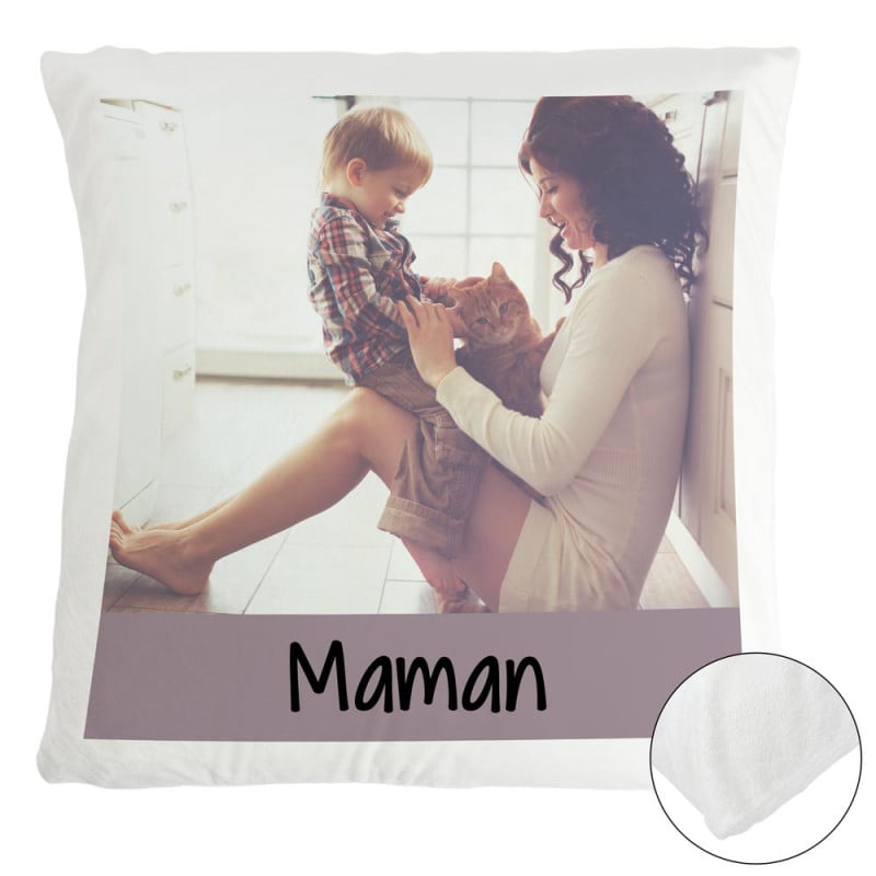 Coussin polaire personnalisable avec photo