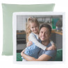 Coussin vert personnalisable