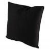 Verso du coussin noir