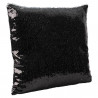 Verso du coussin sequin noir