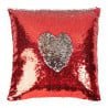 Coussin à sequin rouge