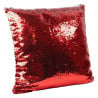 Verso du coussin à sequin rouge