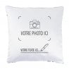 Coussin à sequin argent personnalisable