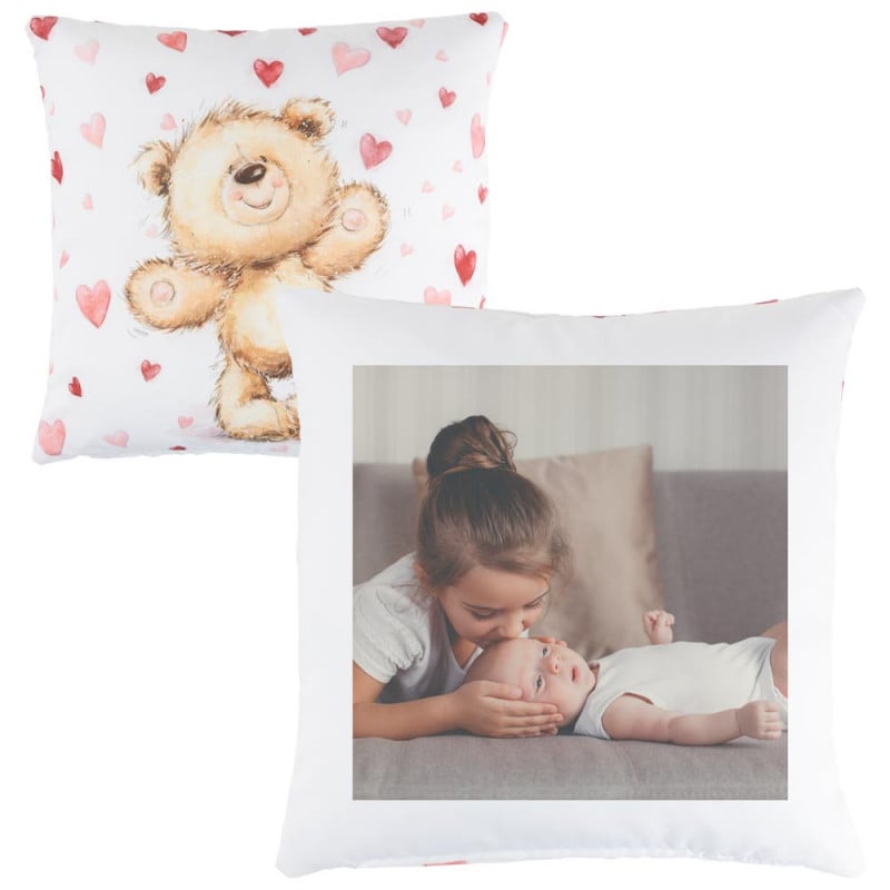 Coussin nounours personnalisable