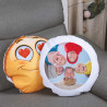 Coussin smiley rond personnalisé