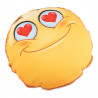 Coussin smiley rond verso