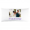 Grand coussin rectangle avec photo