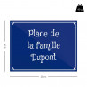 Taille de la plaque de rue