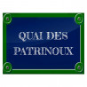 Plaque de rue unique de Paris