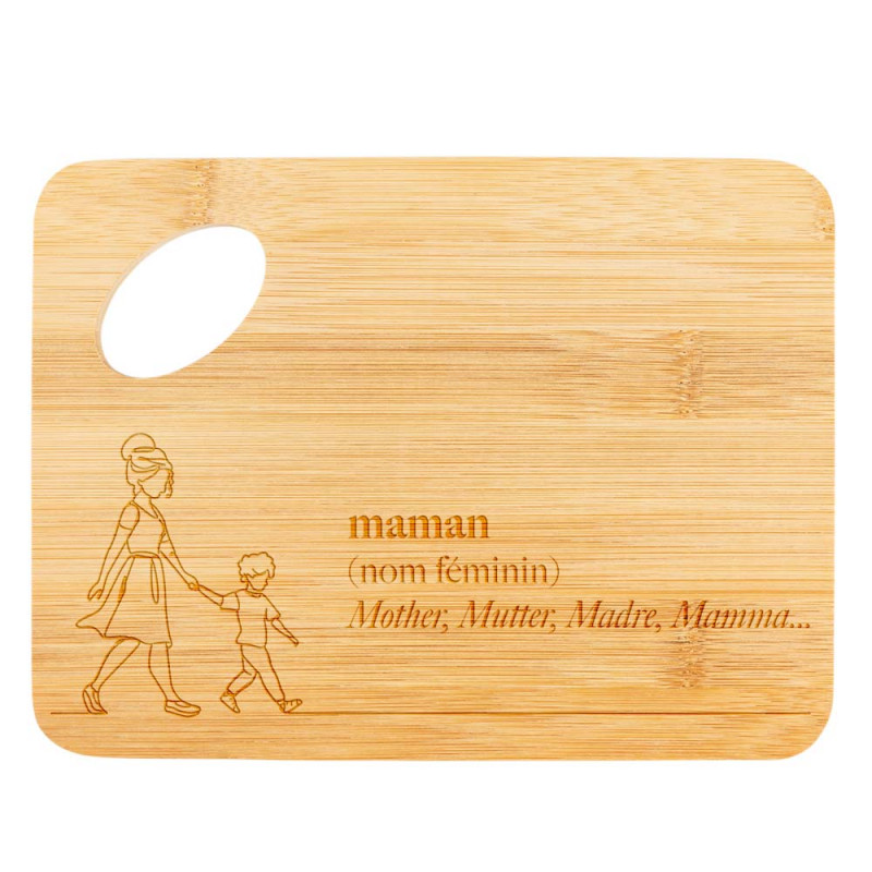 Petite planche de cuisine personnalisée pour maman