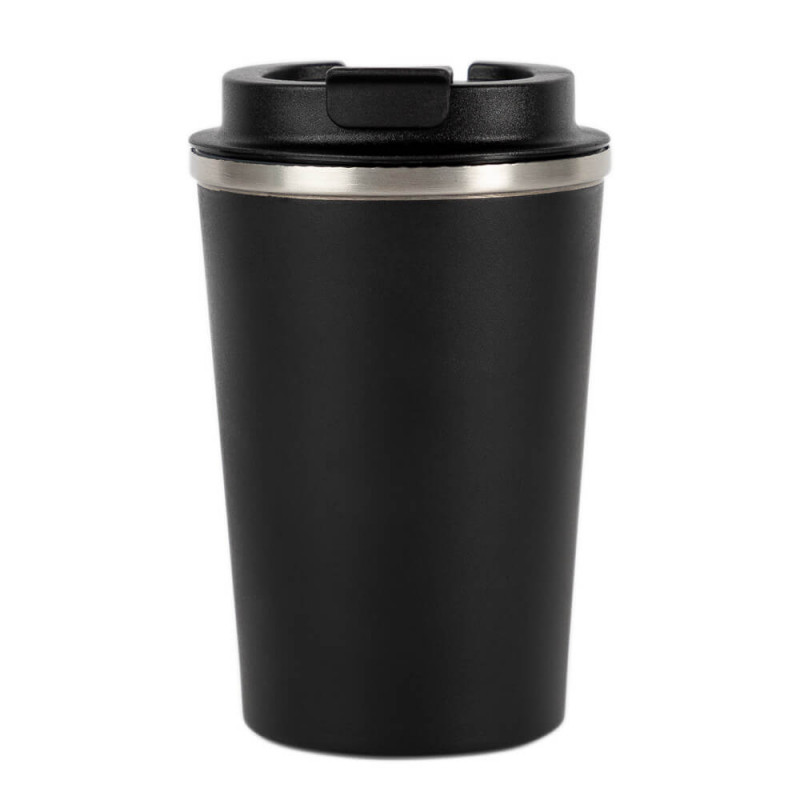 Mug thermos noir personnalisé