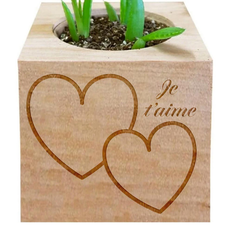 Eco cube Saint valentin personnalisé